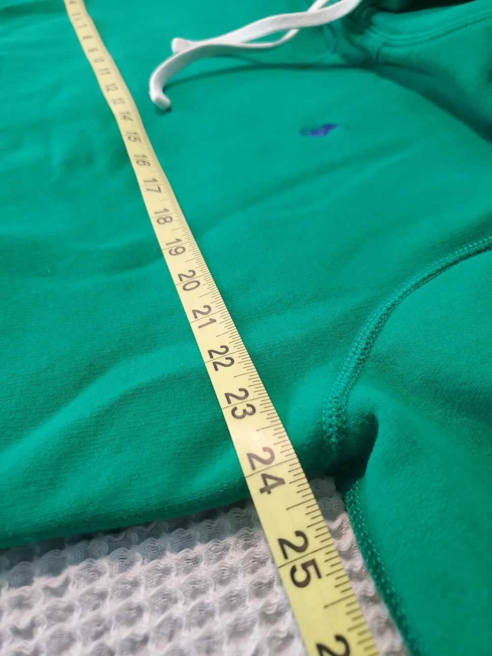 Polo by Ralph Lauren Emerald Green Hooded Sweatshirt with Blue Pony